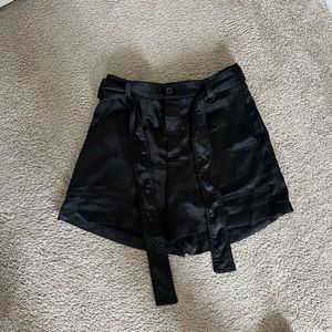 Banana Republic Tie Waist Utility Satin Shorts | size 2